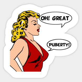 OhGreatPuberty Sticker